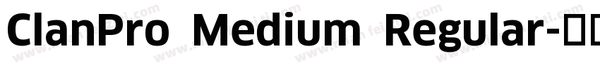 ClanPro Medium Regular字体转换